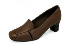 Women Courts Middle Heel SC-71 Brown Nappa