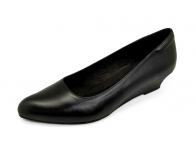 Women Courts Middle Heel SC-76 Black Nappa