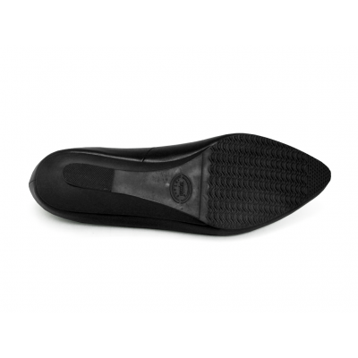 Women Courts Middle Heel SC-76 Black Nappa