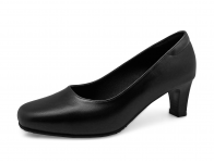Women Courts Middle Heel SC-80 Black Nappa