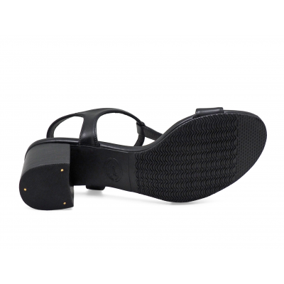 รองเท้าแตะ SC-81 หนังนิ่มดำ