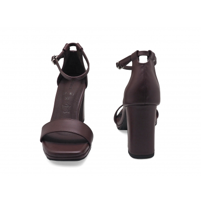 Women Courts High Heel SC-83 Brown Nappa