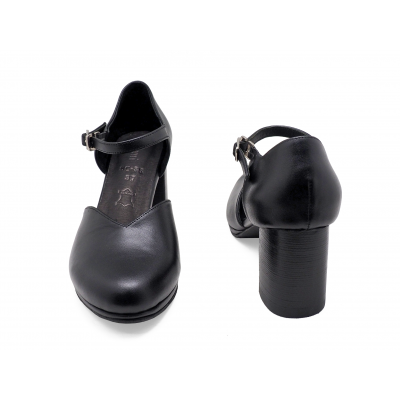 Women Sandals SC-85 Black Nappa