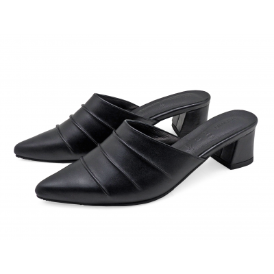 Women Sandals SC-86 Black Nappa