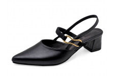 Women Sandals SC-87 Black Nappa-Black Suede