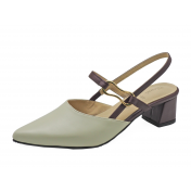 Women Sandals SC-87 Cream-Brown Nappa