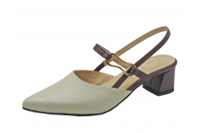 Women Sandals SC-87 Cream-Brown Nappa