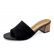 Women Sandals SC-88 Black Suede
