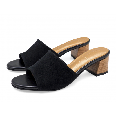 Women Sandals SC-88 Black Suede