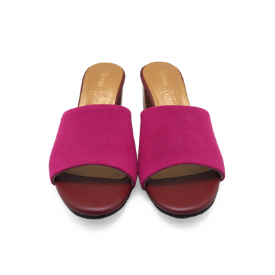 Women Sandals SC-88 Hot Pink Suede