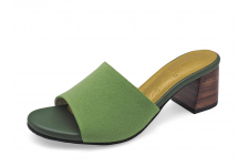 Women Sandals SC-88 Light Green Suede