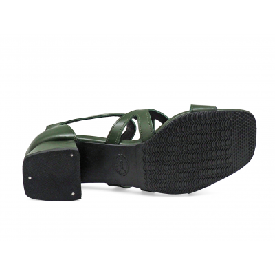 Women Sandals SC-89 CCO Green Leather