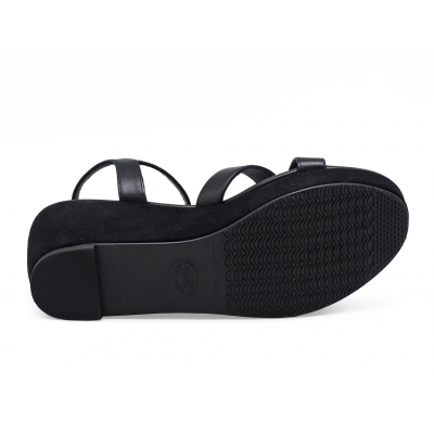 รองเท้าแตะ SC-90 หนังนิ่มดำ