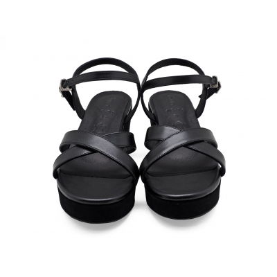 รองเท้าแตะ SC-90 หนังนิ่มดำ