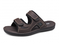 Men Sandals SKA-25 Brown Nubuck-Black Nubuck (Oiled)