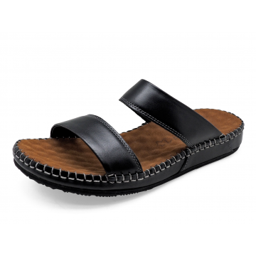 Sandals Flat SKC-16 Black Nappa
