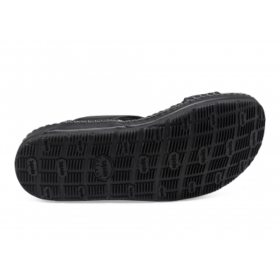 Sandals Flat SKC-16 Black Nappa