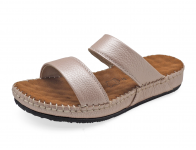 Sandals Flat SKC-16 Pink Corrected Grain Leather