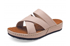 Sandals Flat SKC-17 Old Rose Pink Corrected Grain Leather