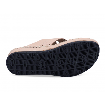 Sandals Flat SKC-17 Old Rose Pink Corrected Grain Leather