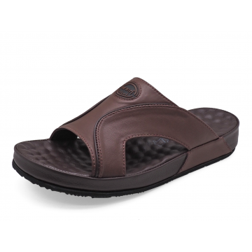 รองเท้าแตะ SKC-18 หนังนิ่มสีน้ำตาล-นิ่มสีน้ำตาลเข้ม