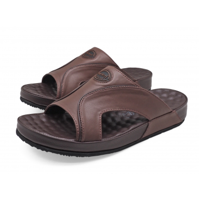 Men Sandals SKC-18 Brown-Dark Brown Nappa