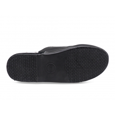 Men Sandals SKF-25 WHITE NAPPA-BLACK SUEDE-BLACK NAPPA