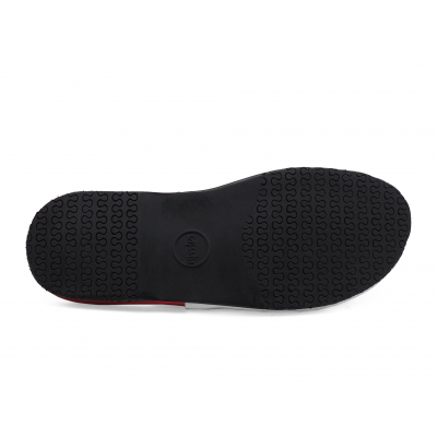 Men Sandals SKF-39 Navy Suede-White Corrected Grain-Red Nappa Microfiber Leather