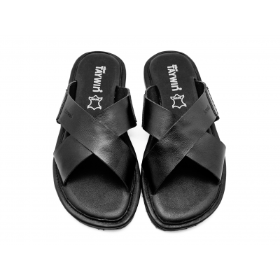 Men Sandals SKT-71 Black CCO Leather