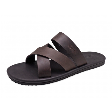 Men Sandals SKT-75 Brown Nubuck (Oiled)