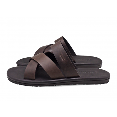 Men Sandals SKT-75 Brown Nubuck (Oiled)