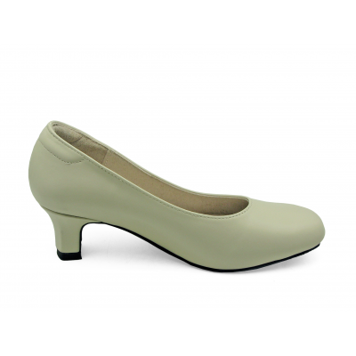 Women Courts Middle Heel SV-01 Cream Nappa