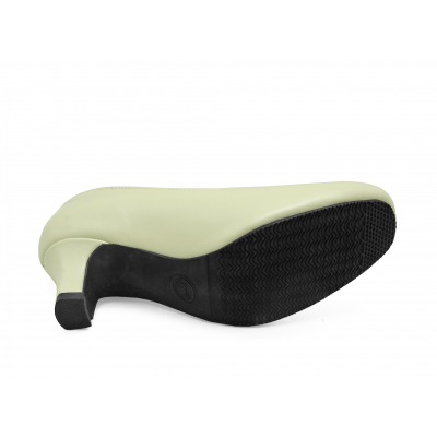 Women Courts Middle Heel SV-01 Cream Nappa