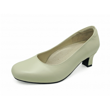 Women Courts Middle Heel SV-01 Cream Nappa