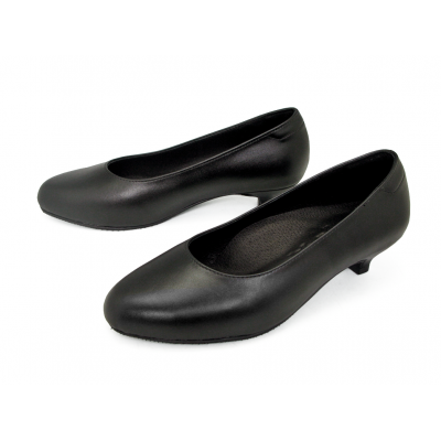 SALE 50% Women Courts Middle Heel SV-02 Black Nappa