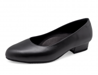 Women Courts Middle Heel SV-04 Black Nappa