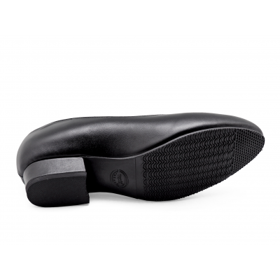 Women Courts Middle Heel SV-04 Black Nappa