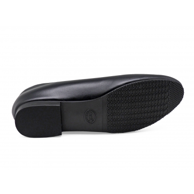 Women Courts Flat SV-05 Black Nappa