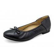 Women Courts Flat SV-06 Black sheep leather