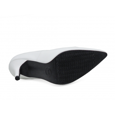 รองเท้าคัทชูส้นสูง SV-07 หนังนิ่มขาว