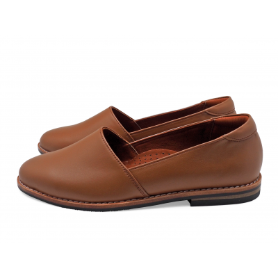 Women Courts Flat SY-03 Tan Nappa