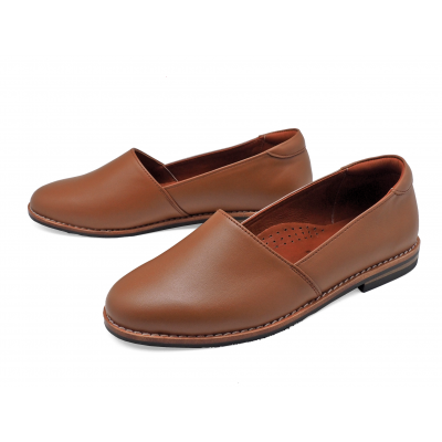 Women Courts Flat SY-03 Tan Nappa