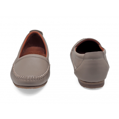 Women Courts Flat SY-06 Silver Pink Nappa