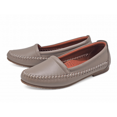 Women Courts Flat SY-06 Silver Pink Nappa