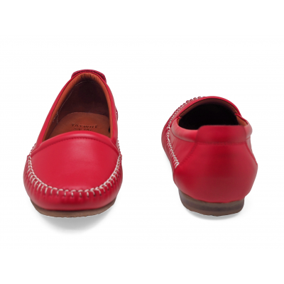 Women Courts Flat SY-06 Red Nappa