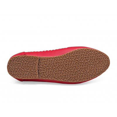 Women Courts Flat SY-06 Red Nappa