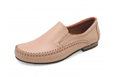 Women Courts Flat SY-07 Old Rose Pink Corrected Grain Leather *Limited