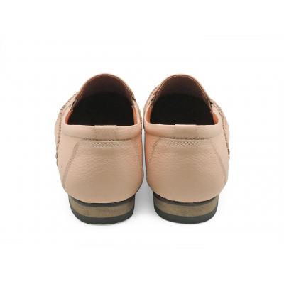 Women Courts Flat SY-07 Old Rose Pink Corrected Grain Leather *Limited