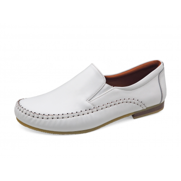 Women Courts Flat SY-07 White Nappa