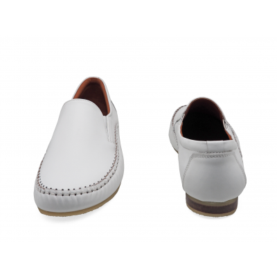 Women Courts Flat SY-07 White Nappa